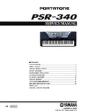 YAMAHA PSR-340 PORTATONE KEYBOARD SERVICE MANUAL INC BLK DIAG PCBS SCHEM DIAG AND PARTS LIST 32 PAGES ENG