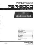 YAMAHA PSR-6000 PORTATONE KEYBOARD SERVICE MANUAL INC BLK DIAG PCBS SCHEM DIAGS AND PARTS LIST 68 PAGES ENG