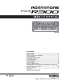 YAMAHA PSR-R300 PORTASOUND KEYBOARD SERVICE MANUAL INC BLK DIAG PCBS SCHEM DIAG AND PARTS LIST 38 PAGES ENG