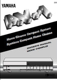 YAMAHA AV-1 HOME CINEMA COMPACT SYSTEM OWNER'S MANUAL MODE D'EMPLOI INC CONN DIAGS AND TRSHOOT GUIDE 112 PAGES ENG FRANC