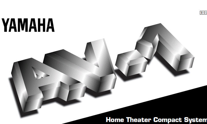 YAMAHA AV-1 HOME THEATER COMPACT SYSTEM OWNER'S MANUAL INC CONN DIAGS AND TRSHOOT GUIDE 57 PAGES ENG