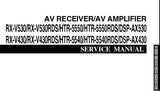 YAMAHA DSP-AX430 DSP-530 AV AMPLIFIER RX-V430 RX-V430RDS RX-V530 RX-V530RDS HTR-5550 HTR-5550RDS HTR-5540 HTR-5540RDS AV RECEIVER SERVICE MANUAL INC BLK DIAG PCBS SCHEM DIAGS AND PARTS LIST 102 PAGES ENG