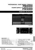 YAMAHA PM4000 PROFESSIONAL AUDIO MIXING CONSOLE SERVICE MANUAL INC BLK DIAG PCBS SCHEM DIAGS AND PARTS LIST 186 PAGES ENG JAP