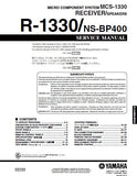 YAMAHA R-1330 FM AM STEREO RECEIVER MCS-1330 MICRO COMPONENT SYSTEM NS-BP400 SPEAKERS SERVICE MANUAL INC BLK DIAG PCBS SCHEM DIAGS AND PARTS LIST 71 PAGES ENG JAP