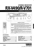 YAMAHA R-V701 RX-V490 STEREO RECEIVER SERVICE MANUAL INC BLK DIAGS PCBS SCHEM DIAGS AND PARTS LIST 44 PAGES ENG