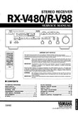 YAMAHA R-V98 RX-V480 STEREO RECEIVER SERVICE MANUAL INC BLK DIAG PCBS SCHEM DIAGS AND PARTS LIST 43 PAGES ENG