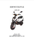 ADLY GTC-50 SCOOTER SERVICE MANUAL 86 PAGES ENG