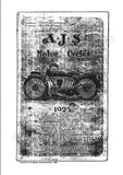 AJS E3 E4 E5 B B1 B5 B2 MOTORCYCLE INSTRUCTION BOOK 25 PAGES ENG