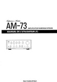 AKAI AM-73 DIGITAL INTEGRATED AMPLIFIER OPERATORS MANUAL MANUEL DE L'UTILISATEUR BEDIENUNGSANLEITUNG 57 PAGES ENG FR DE