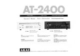 AKAI AT-2400 STEREO TUNER OPERATOR'S MANUAL INC CONN DIAG 8 PAGES ENG FRANC DEUT