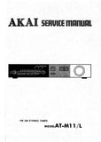 AKAI AT-M11 AT-M11L FM AM STEREO TUNER SERVICE MANUAL INC TUNING CORD THREADING DIAG PCBS SCHEM DIAGS AND PARTS LIST 31 PAGES ENG