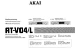 AKAI AT-V04 FM AM DIGITAL SYNTESTUNER BRUKSANVISNING GEBRUIKSAANWIJZING MANUAL DEL USUARIO 14 SW NL ESP