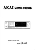 AKAI HX-A1 STEREO CASSETTE DECK SERVICE MANUAL INC PCBS SCHEM DIAG AND PARTS LIST 30 PAGES ENG