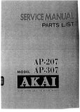 AKAI AP-207 AP-307 DIRECT DRIVE FULLY AUTOMATIC TURNTABLE SERVICE MANUAL INC SCHEM DIAGS 52 PAGES ENG