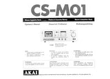 AKAI CS-M01 STEREO CASSETTE TAPE DECK OPERATORS MANUAL MANUEL DE L'UTILISATEUR BEDIENUNGSANLEITUNG 14 PAGES ENG FR DE