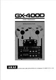 AKAI GX-400D TONBANDGERAT BEDIENUNGSANLEITUNG 15 SEITE DEUT