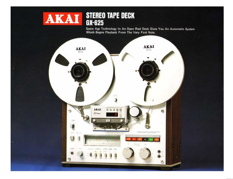 AKAI GX-625 STEREO TAPE DECK CATALOG INCLUDING TECHNICAL DATA 4 PAGES ENGLISH