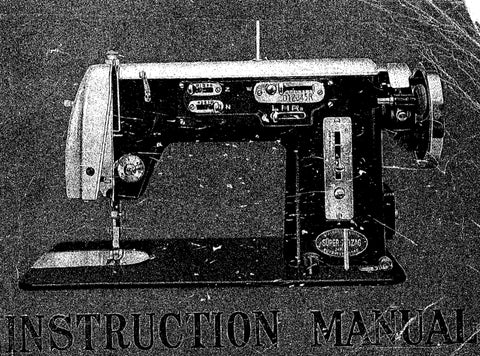 AMERICAN BEAUTY STANDARD SEWING SUPERZIGZAG SEWING MACHINE INSTRUCTION MANUAL 54 PAGES ENG