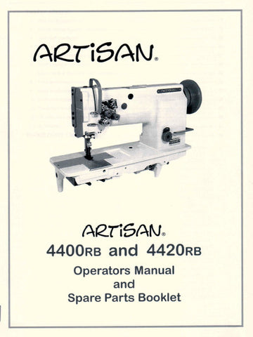 ARTISAN 4400RB 4420RB SEWING MACHINE OPERATORS MANUAL 53 PAGES ENG
