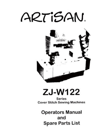 ARTISAN ZJ-W122 SEWING MACHINE OPERATORS MANUAL 27 PAGES ENG