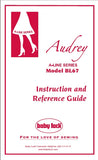 BABY LOCK BL67 AUDREY A LINE SERIES SEWING MACHINE INSTRUCTION AND REFERENCE GUIDE 38 PAGES ENG