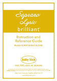 BABY LOCK BRILLIANT BL220B SEWING MACHINE INSTRUCTION AND REFERENCE GUIDE 140 PAGES ENG