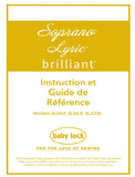 BABY LOCK BRILLIANT BL220B MACHINE A COUDRE INSTRUCTION ET GUIDE DE REFERENCE 143 PAGES FRANC