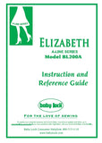 BABY LOCK ELIZABETH BL200A SEWING MACHINE INSTRUCTION AND REFERENCE GUIDE 152 PAGES ENG