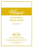 BABY LOCK VERVE BLMVR SEWING MACHINE EMBROIDERY DESIGN GUIDE 40 PAGES ENG