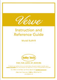 BABY LOCK VERVE BLMVR SEWING MACHINE INSTRUCTION AND REFERENCE GUIDE 100 PAGES ENG