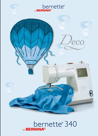 BERNETTE 340 DECO MAQUINA DE COSER MANUAL DE INSTRUCCIONES 75 PAGES ESP