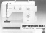 BERNETTE 410 420 430 440 SEWING MACHINE INSTRUCTION BOOK 31 PAGES ENG