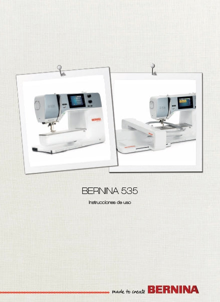 BERNINA 535 MAQUINA DE COSER INSTRUCCIONES DE USO 166 PAGES ESP