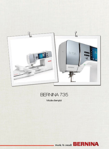 BERNINA 735 MACHINE A COUDRE MODE D'EMPLOI 200 PAGES FRANC