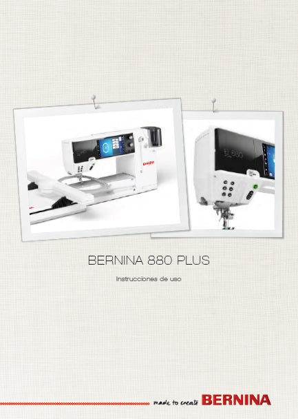 BERNINA 880 PLUS MAQUINA DE COSER INSTRUCCIONES DE USO 290 PAGES ESP