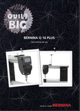 BERNINA Q16 PLUS QUILT MAQUINA DE COSER INSTRUCCIONES DE USO 82 PAGES ESP