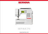 BERNINA 215 MACCHINA DA CUCIRE ISTRUZIONI PER L'USO 38 PAGES ITAL