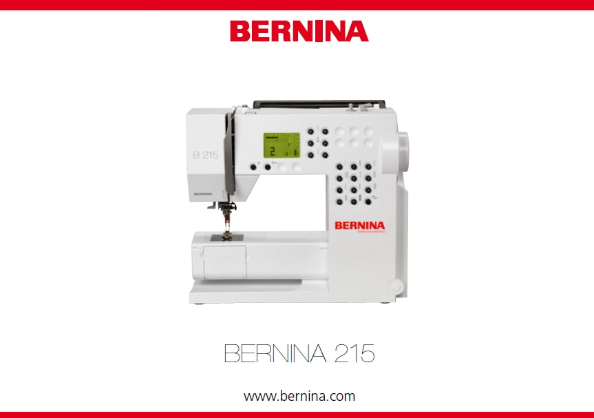 BERNINA 215 MAQUINA DE COSER MANUAL DE INSTRUCCIONES 38 PAGES ESP