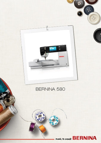 BERNINA 580 SEWING MACHINE INSTRUCTION MANUAL 194 PAGES ENG