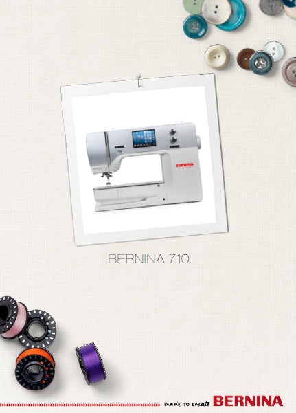 BERNINA 710 SEWING MACHINE INSTRUCTION MANUAL 142 PAGES ENG