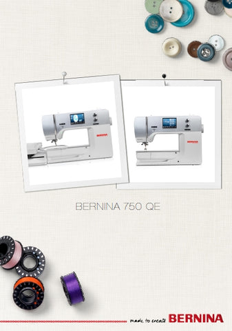 BERNINA 750 QE MACHINA DA CUCIRE ISTRUZIONI PER L'USO 198 PAGES ITAL