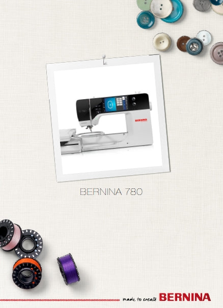 BERNINA 780 SEWING MACHINE INSTRUCTION MANUAL 224 PAGES ENG