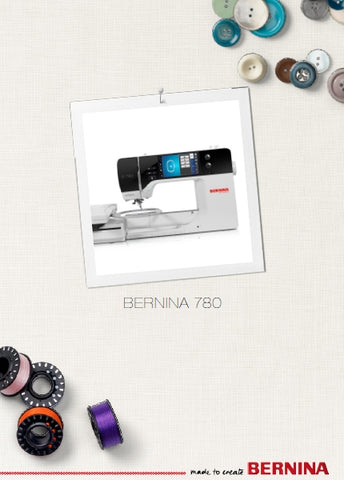 BERNINA 780 MAQUINA DE COSER MANUAL DE INSTRUCCIONES 224 PAGES ESP