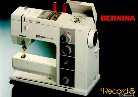 BERNINA 930 RECORD ELECTRONIC SEWING MACHINE INSTRUCTION BOOK 52 PAGES ENG