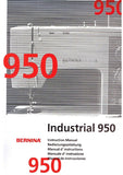 BERNINA 950 INDUSTRIAL MACHINE A COUDRE MANUEL D'INSTRUCTIONS 24 PAGES FRANC