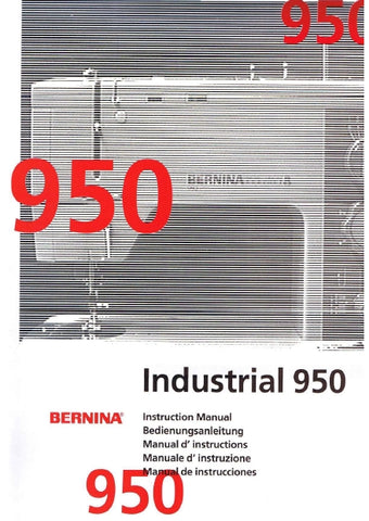 BERNINA 950 INDUSTRIAL MACHINE A COUDRE MANUEL D'INSTRUCTIONS 24 PAGES FRANC