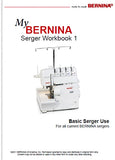 BERNINA SERGER SEWING MACHINE WORKBOOK 1 26 PAGES ENG