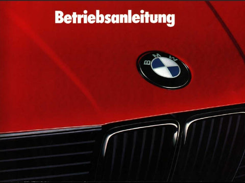 BMW 3161 318i 320i 325i 3251X 324td AUTO BETRIEBSANLEITUNG 126 SEITE DEUTSCH