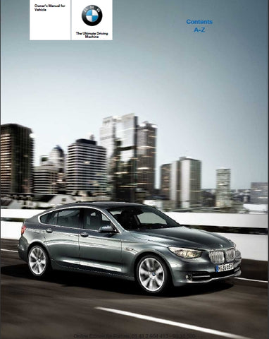 BMW 535i 550i 2010 MOTOR CAR OWNERS MANUAL 277 PAGES ENGLISH