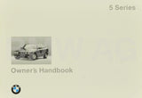 BMW 5 SERIES MOTOR CAR OWNERS HANDBOOK 77 PAGES ENGLISH